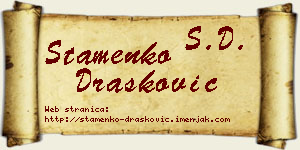 Stamenko Drašković vizit kartica